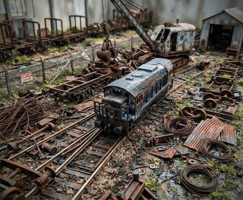 Gauge scale abandoned - scale,